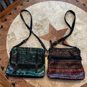 Sakroots Crossbody Bundle • 2 Bags • Forest & Tribal Prints